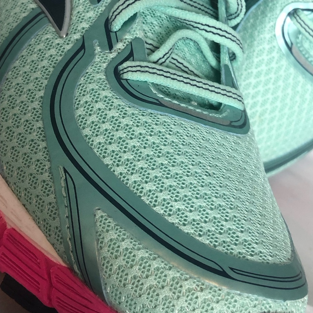 Brooks Women's Athletic Shoes - Mint Green and Fuchsia - Picture 3 of 10